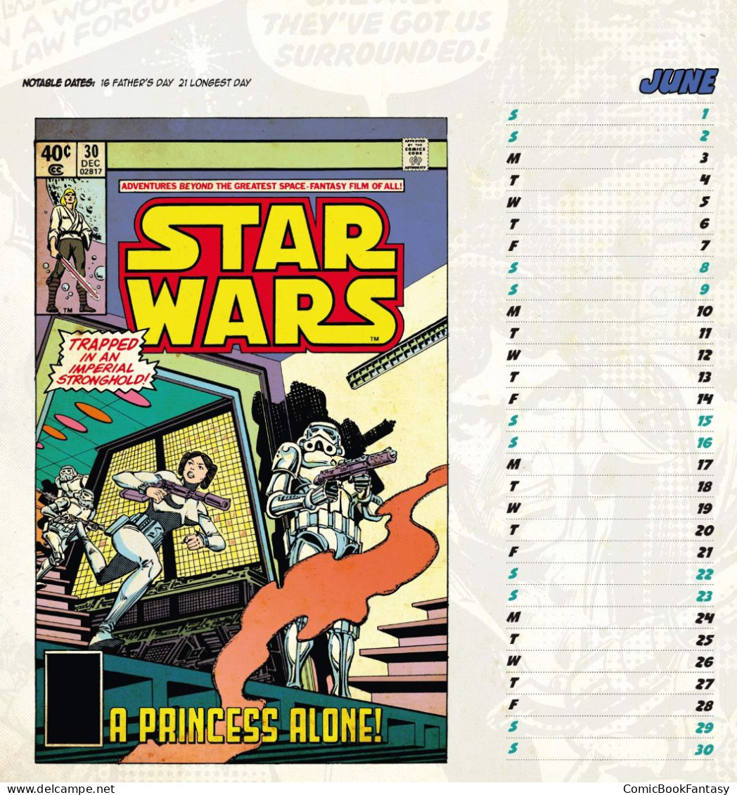 Star Wars Episode VIII The Last Jedi 2019 Easel Calendar- New. Out Of Print. - Petit Format : 2001-...