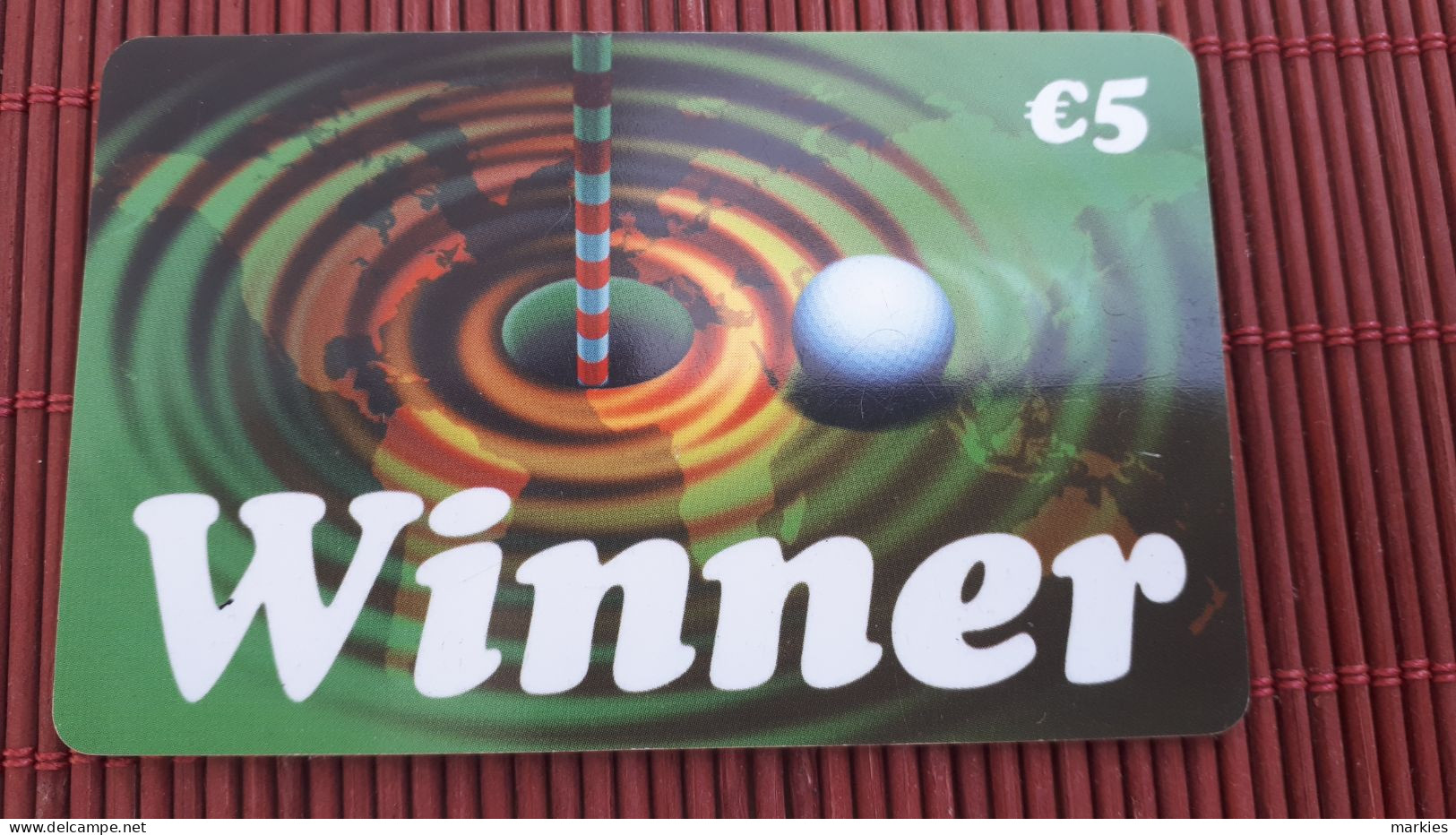 Prepaidcard Winner Belgium Used  Rare - [2] Prepaid & Refill Cards