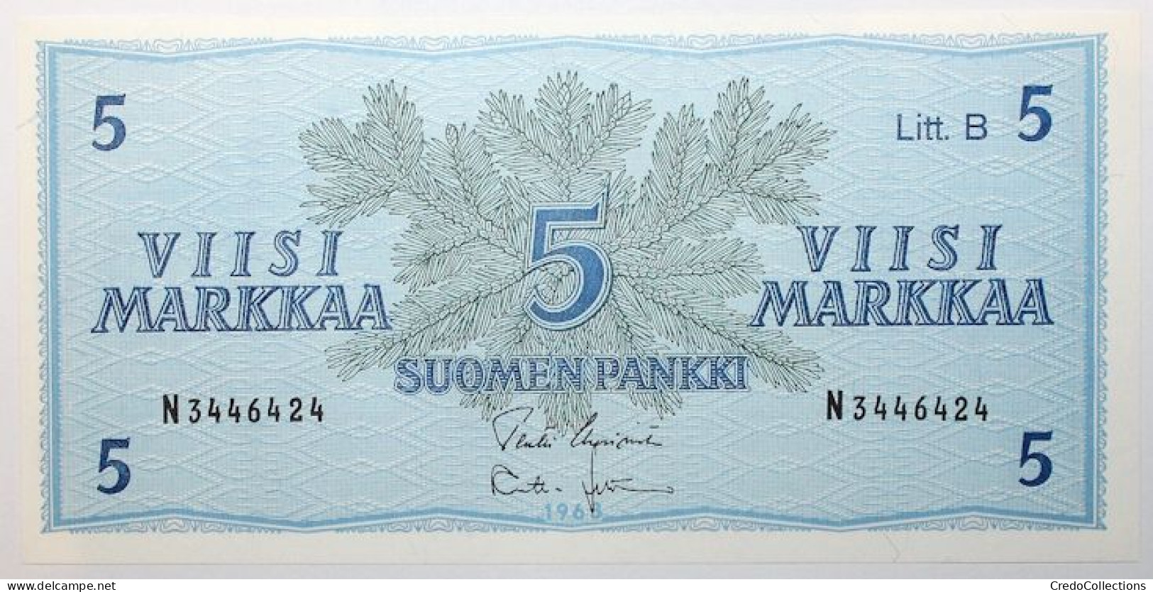 Finlande - 5 Markkaa - 1963 - PICK 106Аa.160 - SPL - Finland