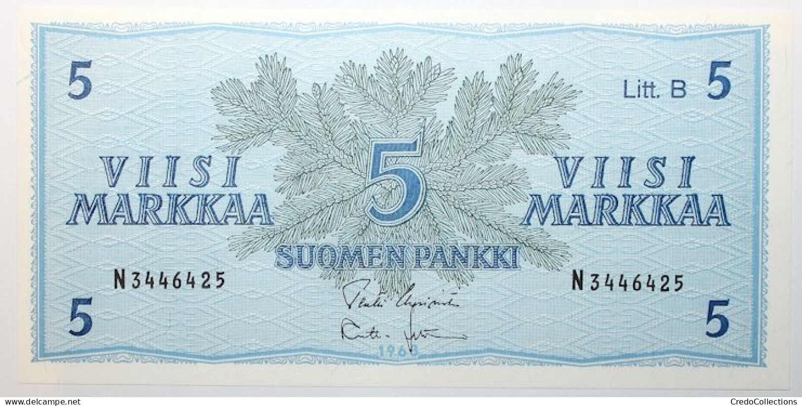 Finlande - 5 Markkaa - 1963 - PICK 106Аa.160 - SPL - Finlande