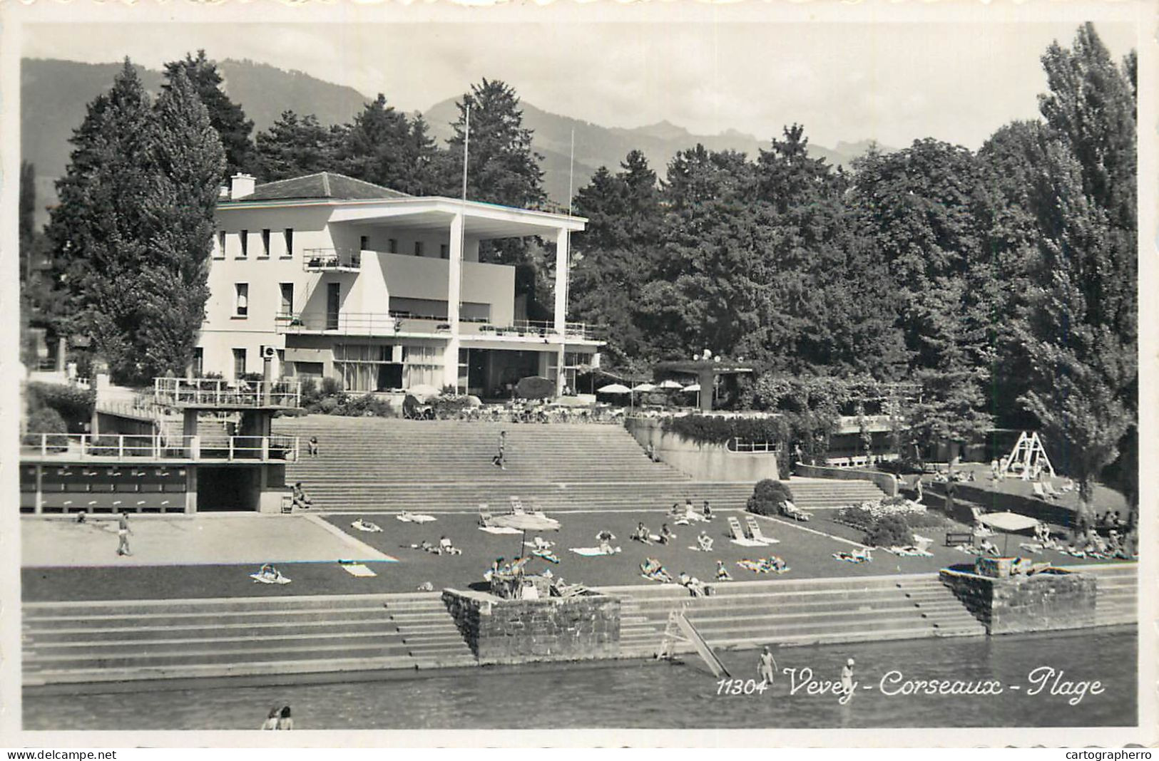 Switzerland Vevey Corseaux Plage - Corseaux