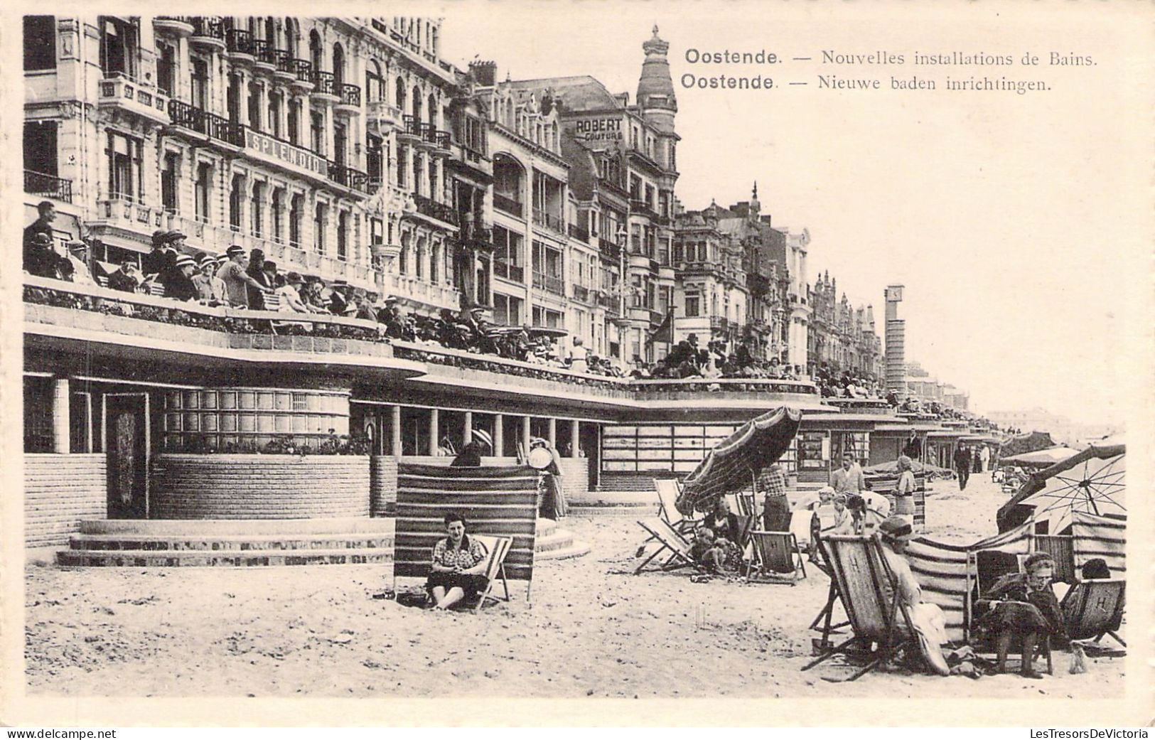 BELGIQUE - Ostende -  Nouvelles Installations De Bains - Carte Postale Ancienne - Oostende
