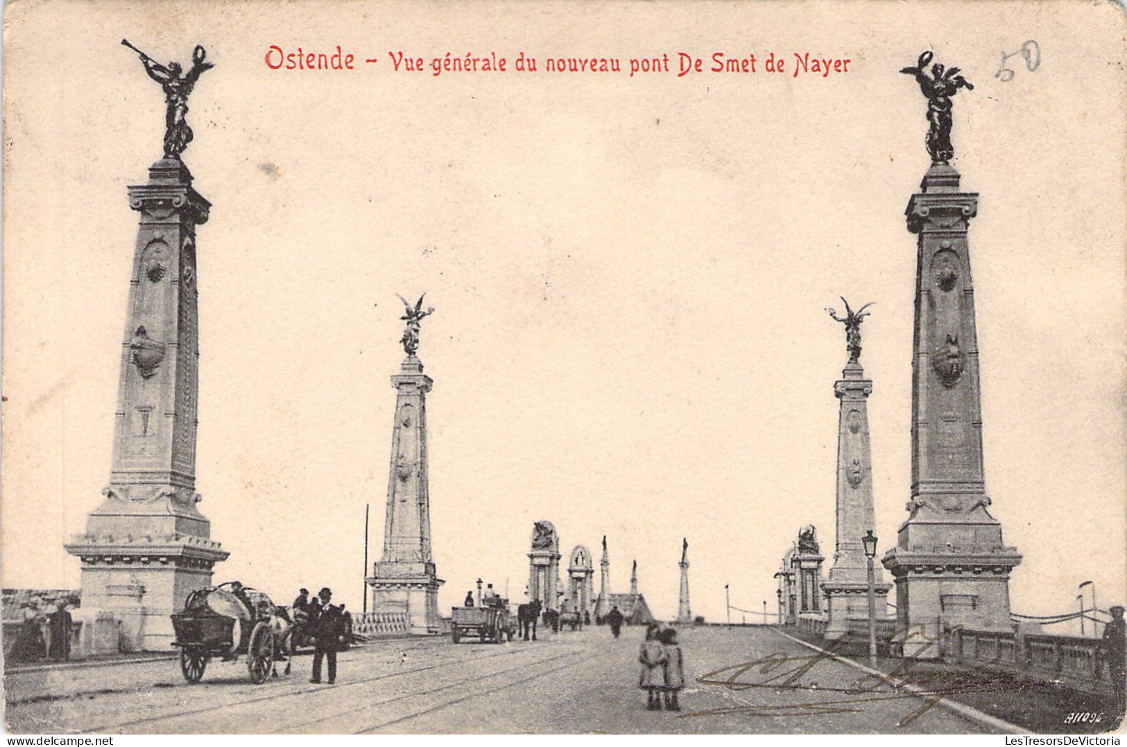 BELGIQUE - Ostende - Vue Générale Du Nouveau Pont De Smet De Nayer - Carte Postale Ancienne - Oostende