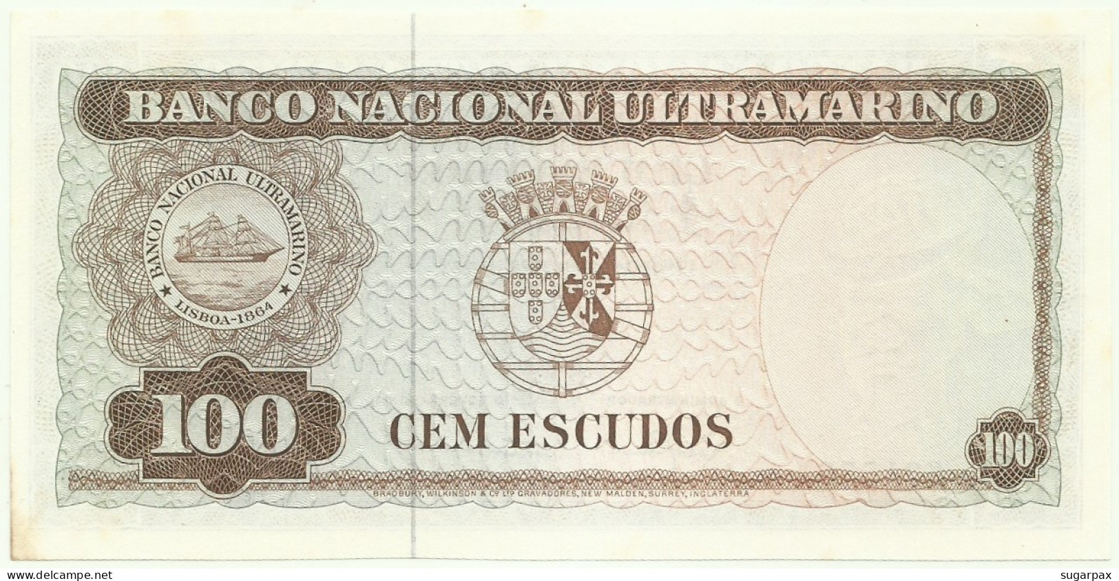 TIMOR - 100 ESCUDOS - 25.4.1963 - AUNC - P 28 - Sign. 8 - REGULO D. ALEIXO - PORTUGAL - Timor