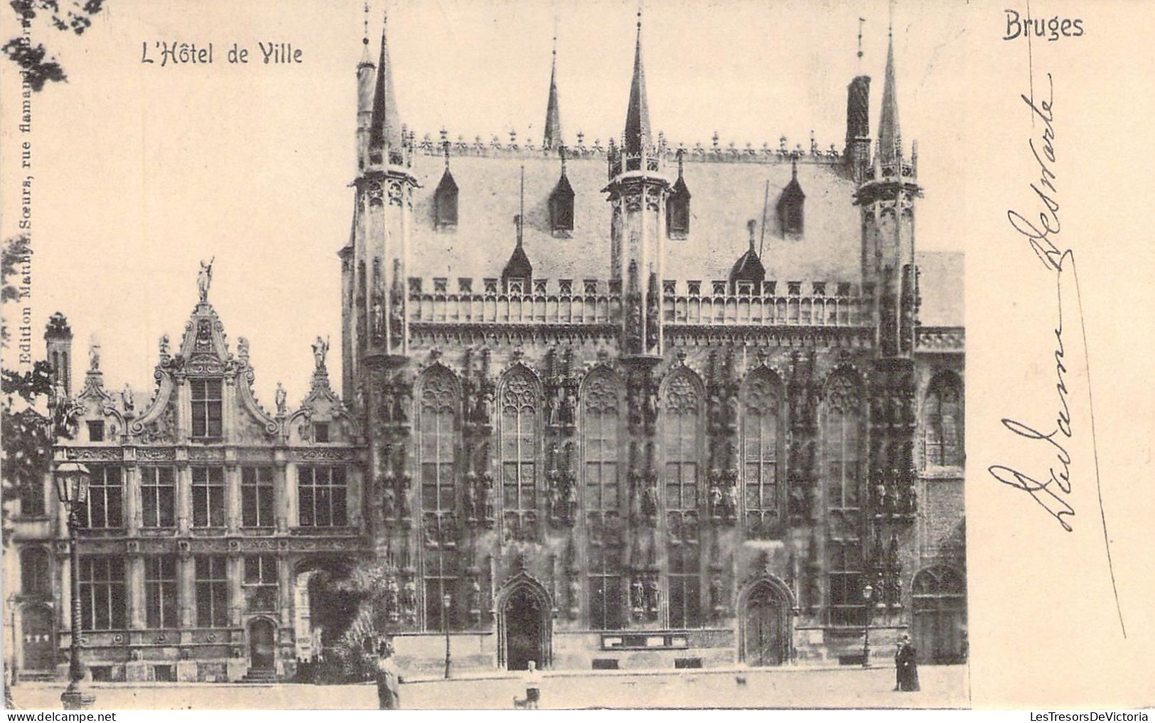 BELGIQUE - BRUGES - L'Hôtel De Ville - Carte Postale Ancienne - Brugge