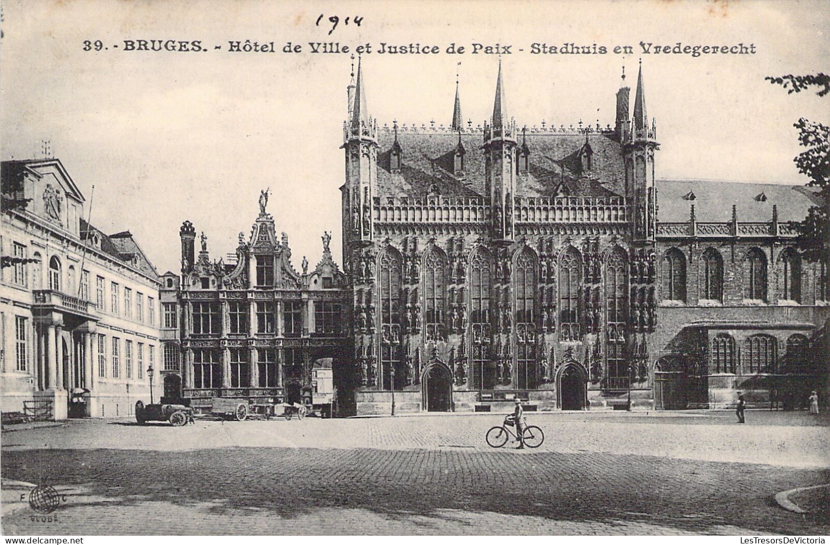 BELGIQUE - BRUGES - L'Hôtel De Ville Et Justice De Paix - Carte Postale Ancienne - Brugge
