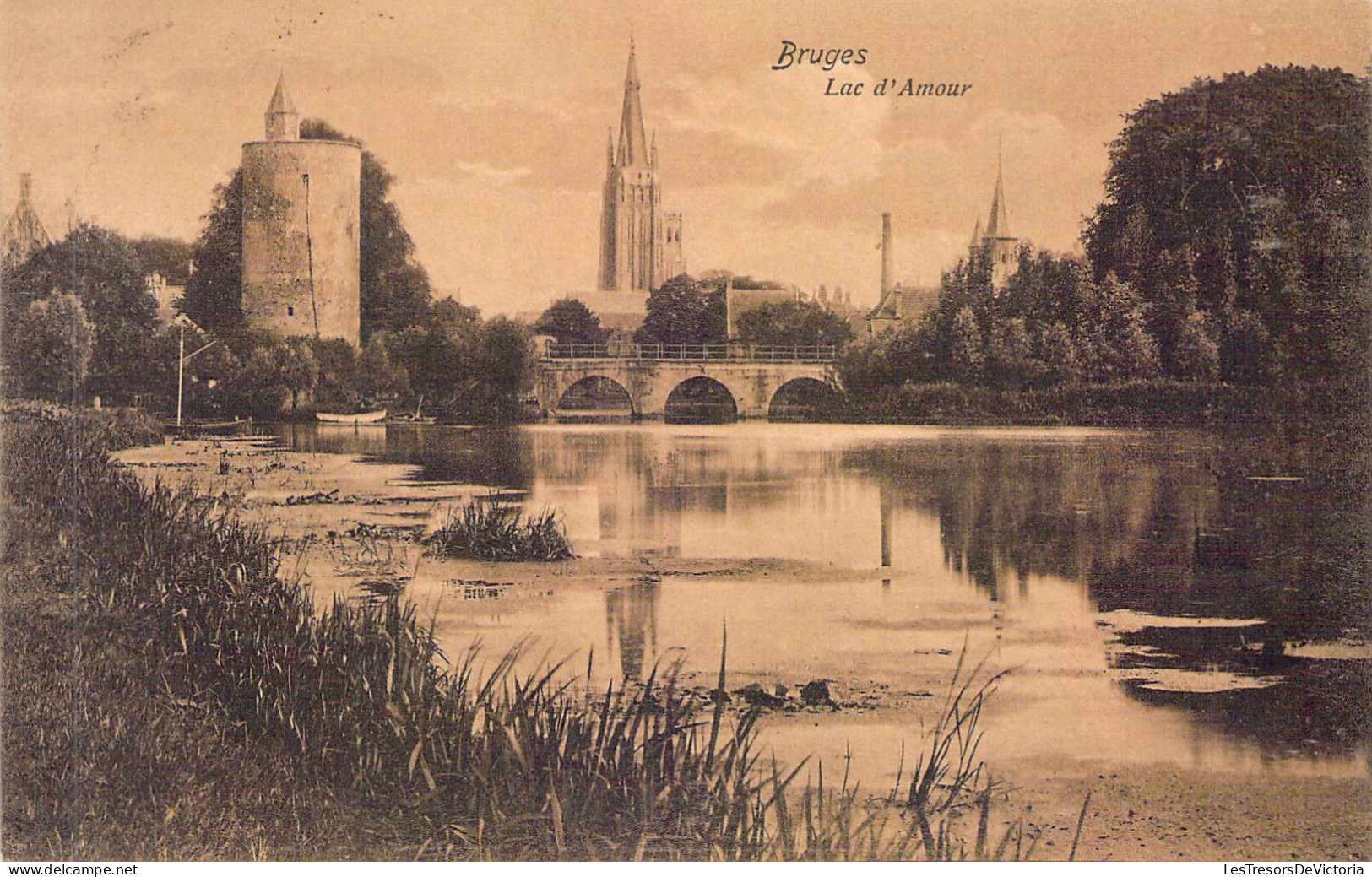 BELGIQUE - BRUGES - Lac D'Amour - Carte Postale Ancienne - Brugge