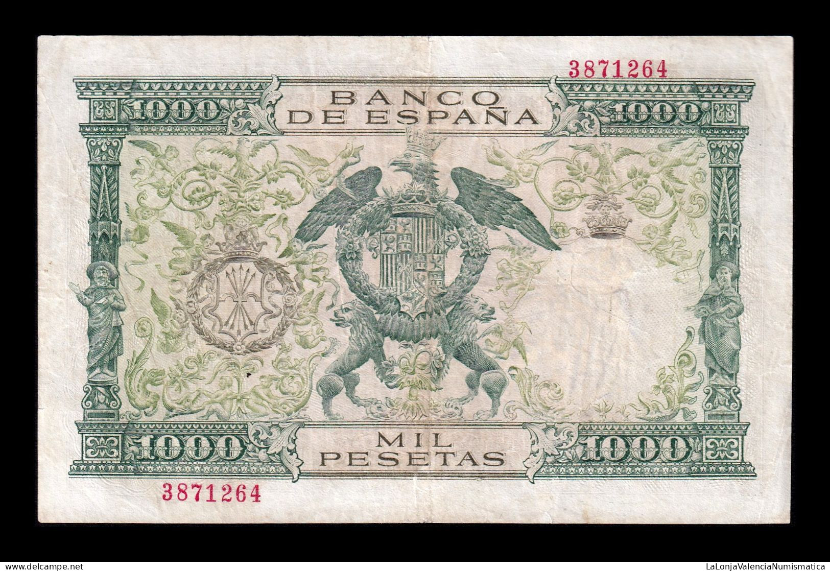 España Spain 1000 Pesetas Reyes Católicos 1957 Pick 149 Sin Serie Mbc Vf - 1000 Peseten