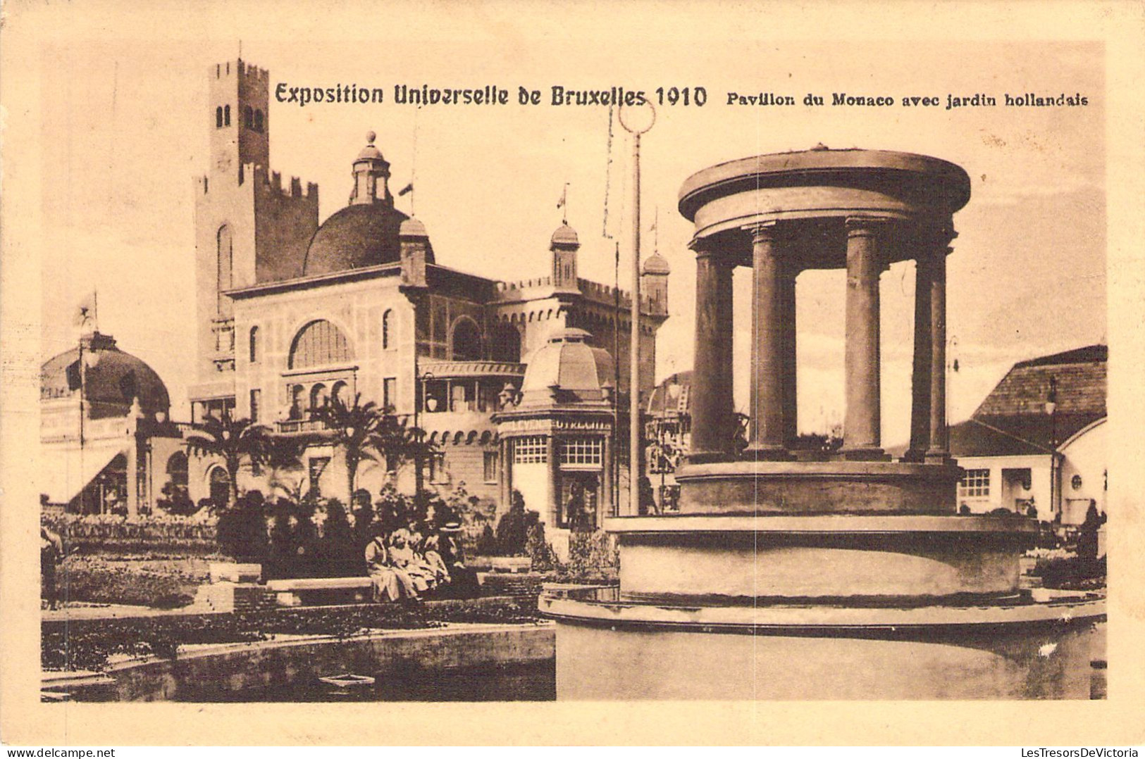 BELGIQUE - BRUXELLES - Exposition Universelle 1910 - Pavillon De Monaco Avec Jardin Hollandais - Carte Postale Ancienne - Wereldtentoonstellingen