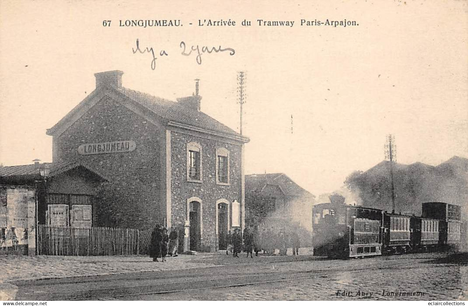 Longjumeau           91          Arrivée Du Tramway Paris - Arpajon     N° 67        (voir Scan) - Longjumeau