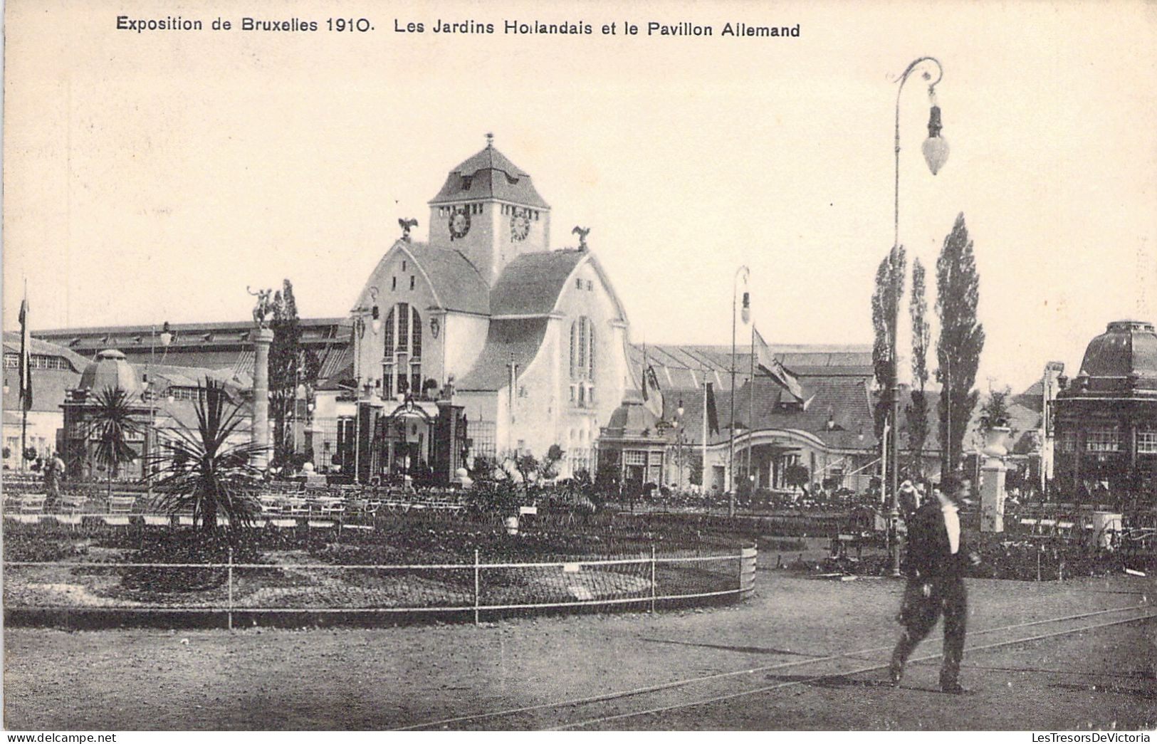 BELGIQUE - BRUXELLES - Exposition Universelle 1910 - Le Jardin Hollandais Et Pavillon Allemand - Carte Postale Ancienne - Wereldtentoonstellingen