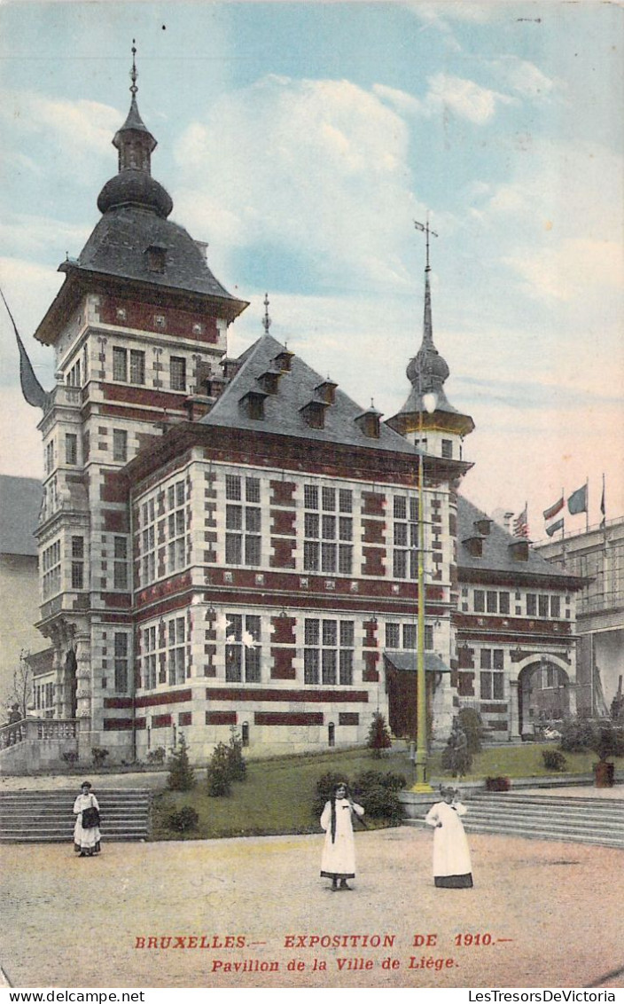 BELGIQUE - BRUXELLES - Exposition Universelle 1910 - Pavillon De La Ville De Liège  - Carte Postale Ancienne - Expositions Universelles