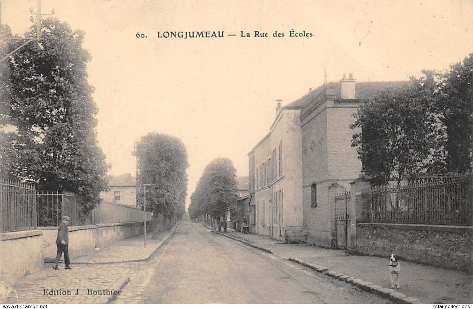 Longjumeau           91           La Rue Des écoles        N° 60       (voir Scan) - Longjumeau