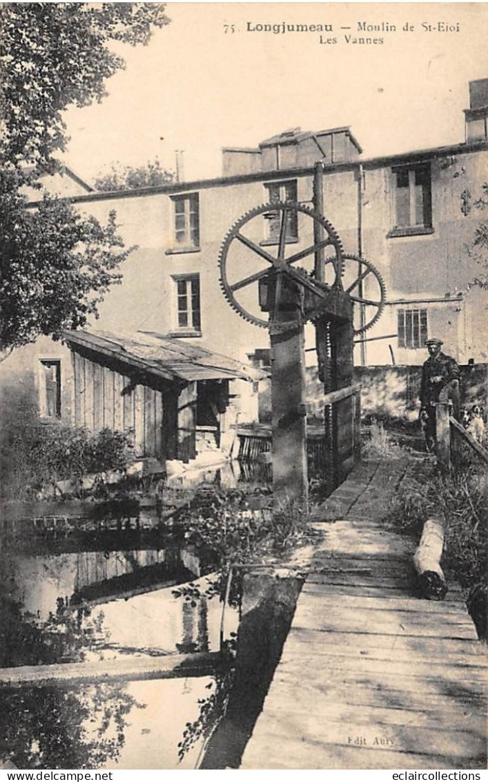 Longjumeau           91           Moulin De Saint Eloi.  Les Vannes     N° 75    (voir Scan) - Longjumeau