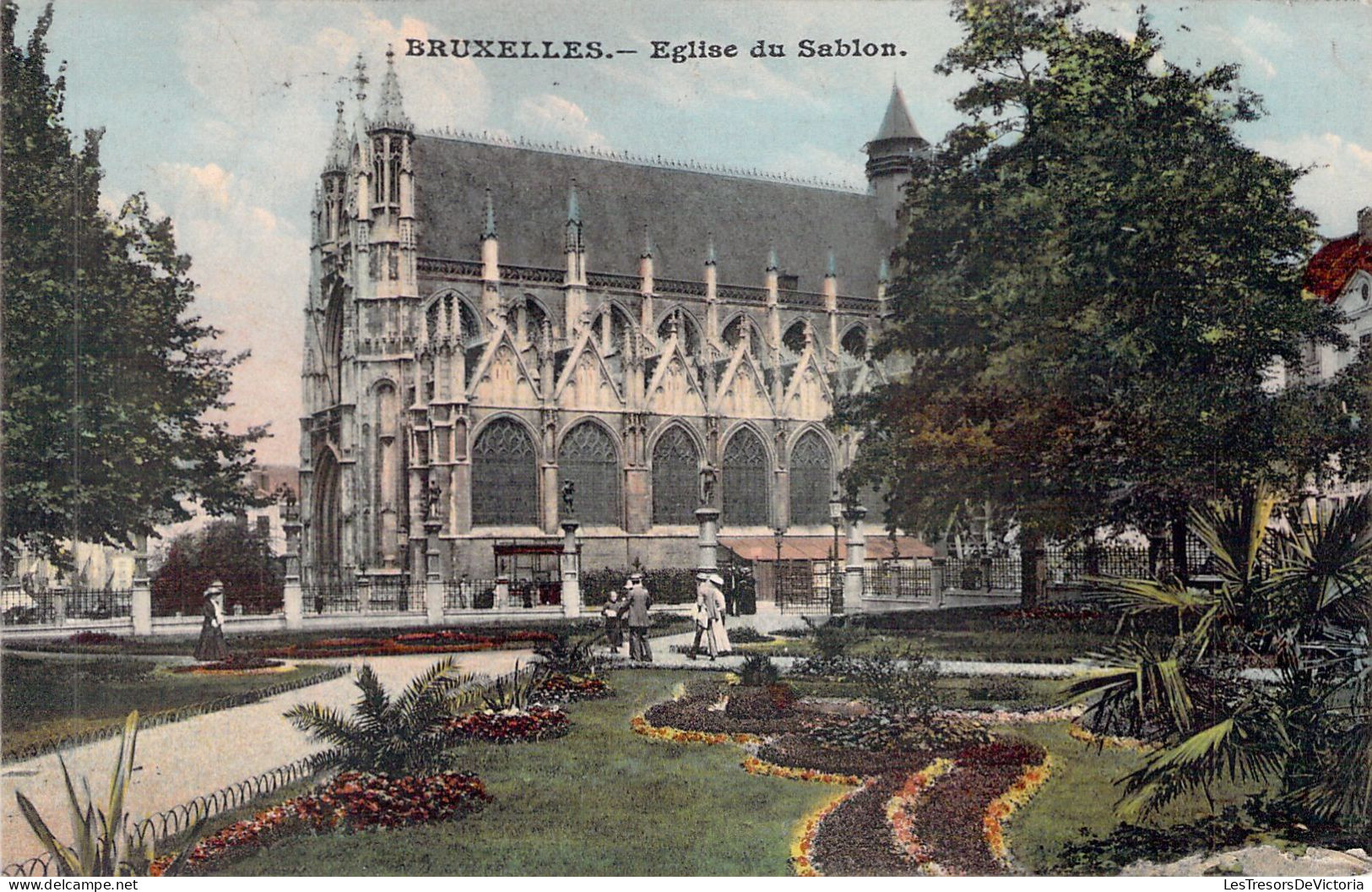 BELGIQUE - BRUXELLES - Eglise Du Sablon - Carte Postale Ancienne - Wereldtentoonstellingen