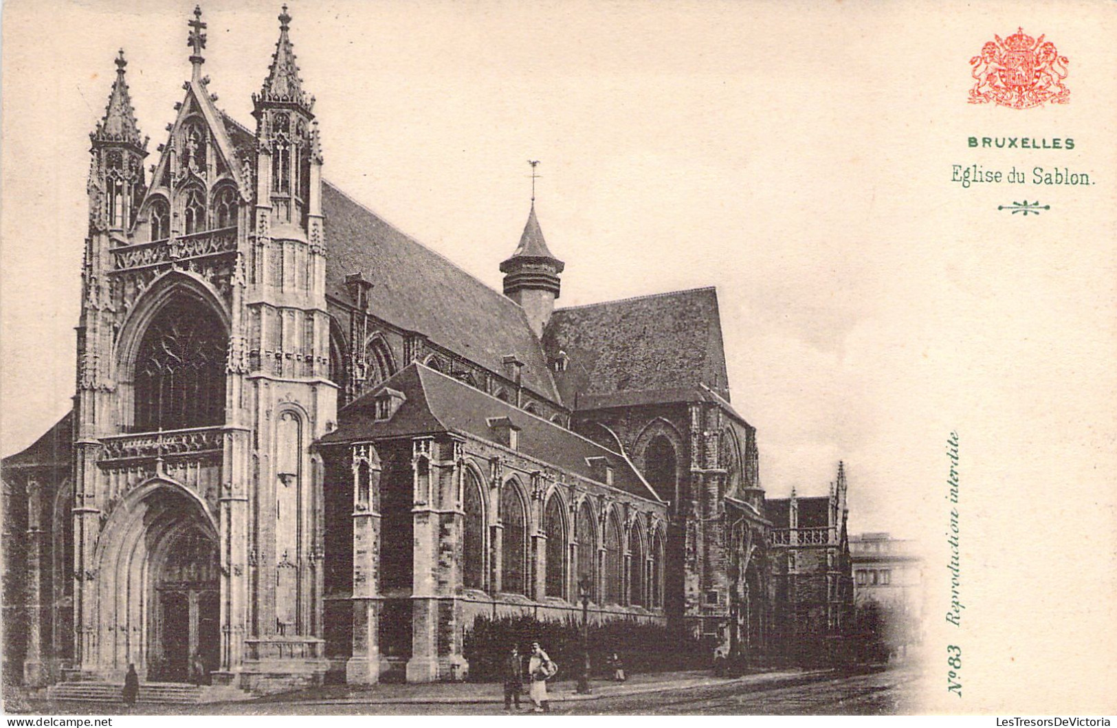 BELGIQUE - BRUXELLES - Eglise Du Sablon - Carte Postale Ancienne - Universal Exhibitions