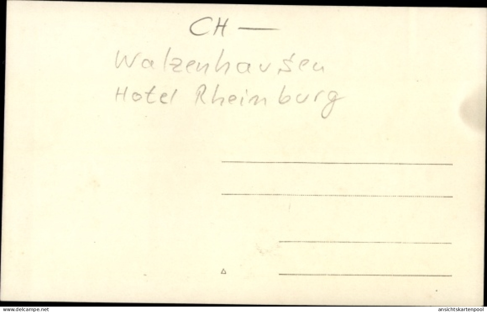 Photo CPA Walzenhausen Kanton Appenzell Ausserrhoden Schweiz, Hotel Rheinburg, Kirche - Walzenhausen