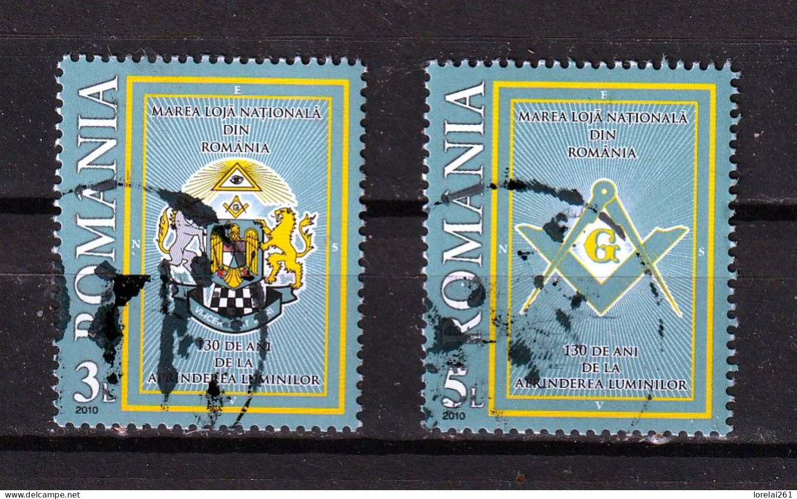 2010 - La Grande Loge Maçonnique De Roumanie Mi No 6475/6476 - Used Stamps