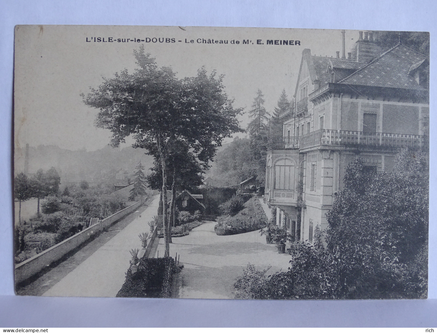 CPA 25 DOUBS - L'Isle Sur Le Doubs - Le Château De M. E. MEINER - Isle Sur Le Doubs