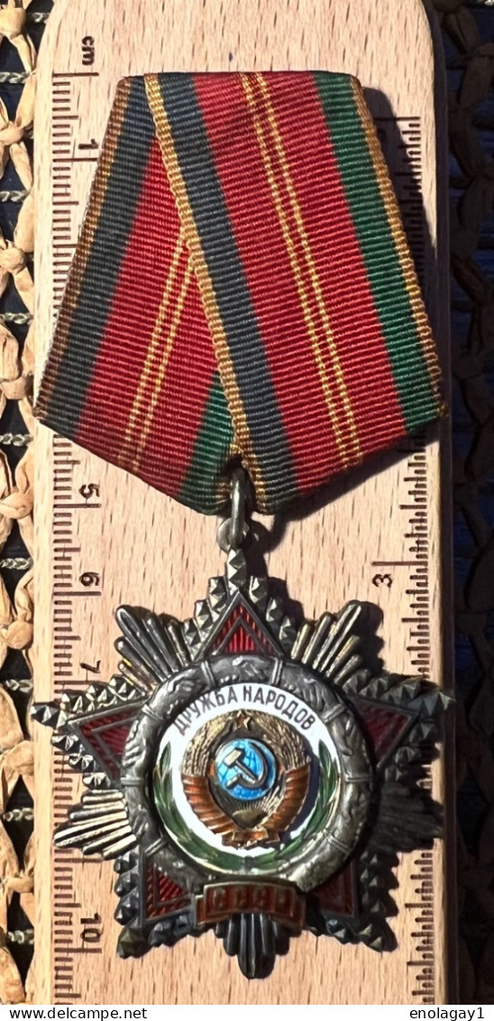 Russian Soviet Medal SSSR Order Of Friendship Of People Russia - Russie