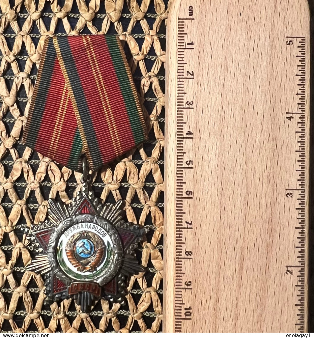 Russian Soviet Medal SSSR Order Of Friendship Of People Russia - Rusia