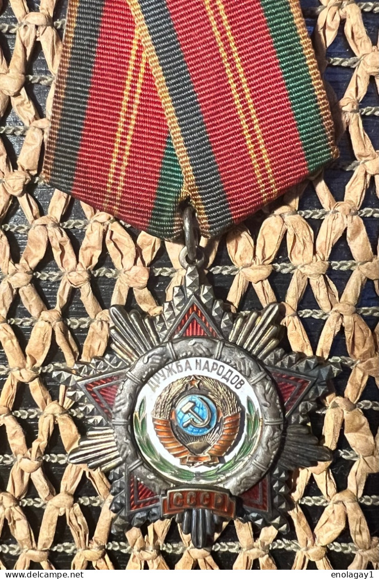 Russian Soviet Medal SSSR Order Of Friendship Of People Russia - Russia