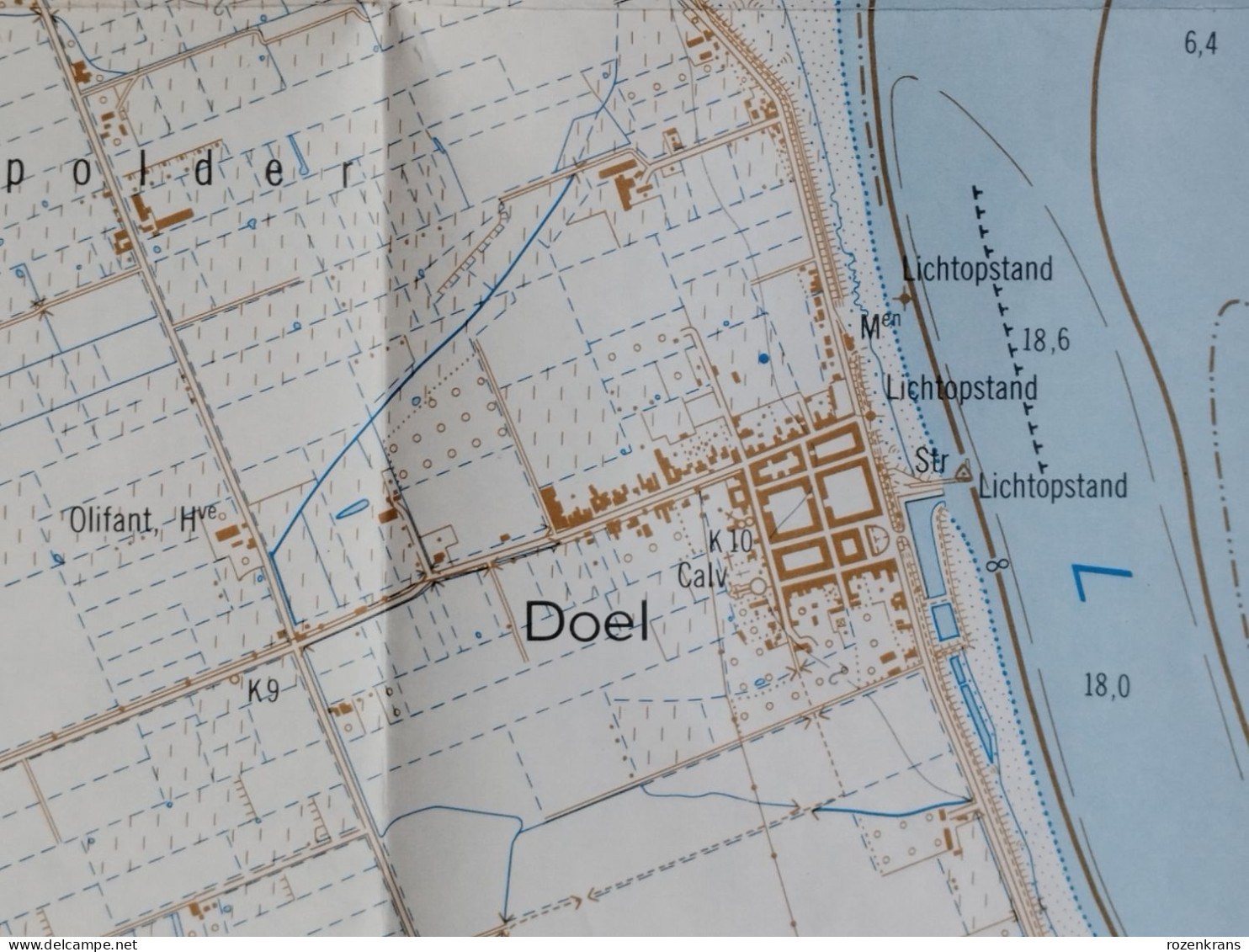 Topografische Kaart Haven Antwerpen Lillo Doel BASF Voor De Havenuitbreiding LINKEROEVER Waaslandhaven Zandvlietsluis - Cartes Topographiques