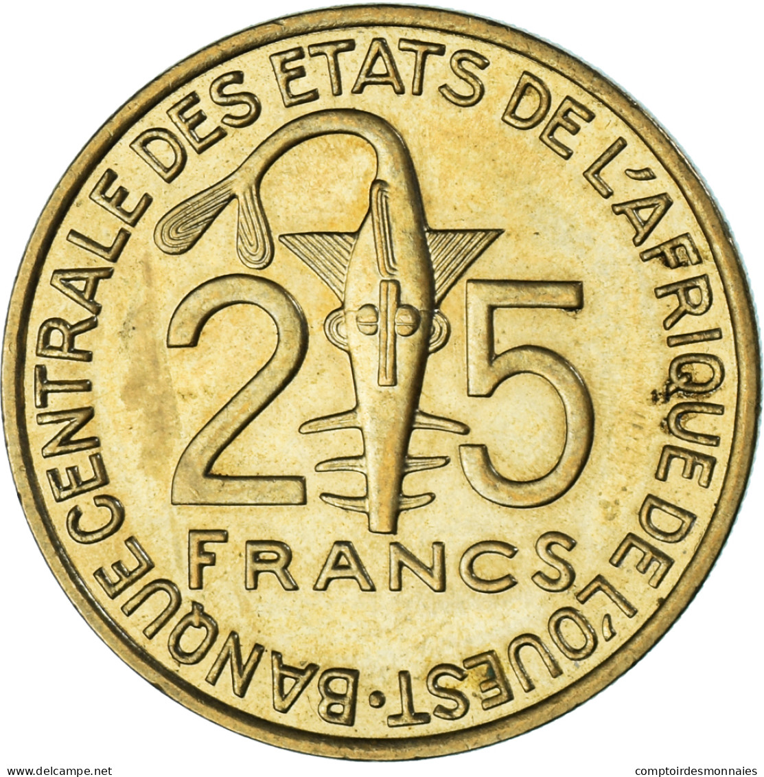 Monnaie, Communauté économique Des États De L'Afrique De L'Ouest, 25 Francs - Côte-d'Ivoire