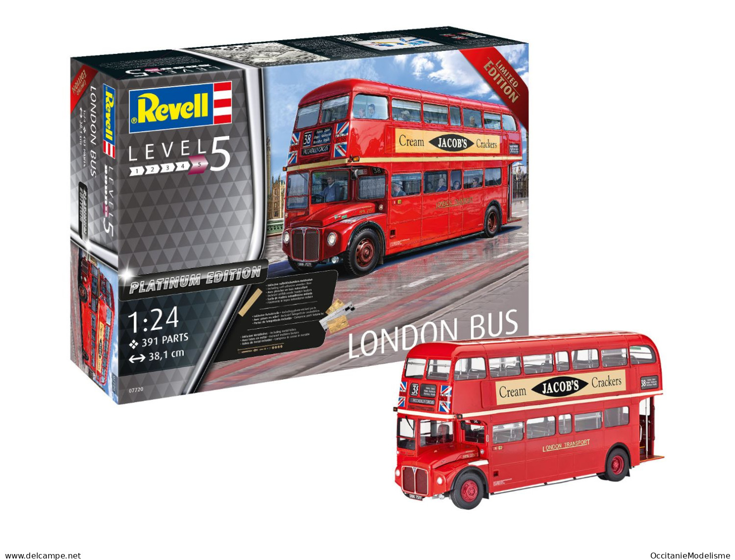 Revell - LONDON BUS AEC Routemaster Platinum Edition Maquette Kit Plastique Réf. 07720 Neuf NBO 1/24 - Otros & Sin Clasificación