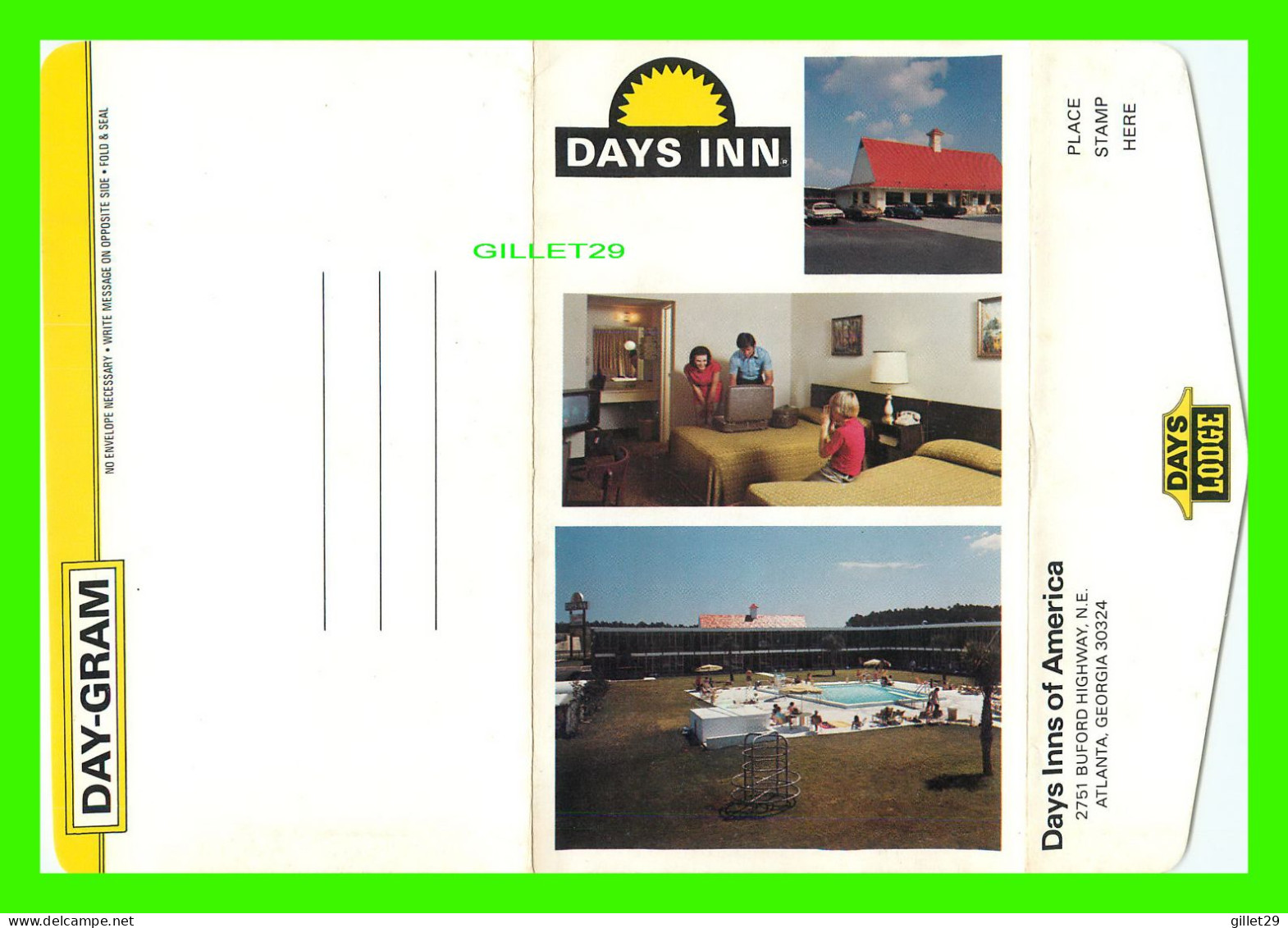 ATLANTA, GA - DAYS INNS OF AMERICA - DAY-GRAM - - Atlanta