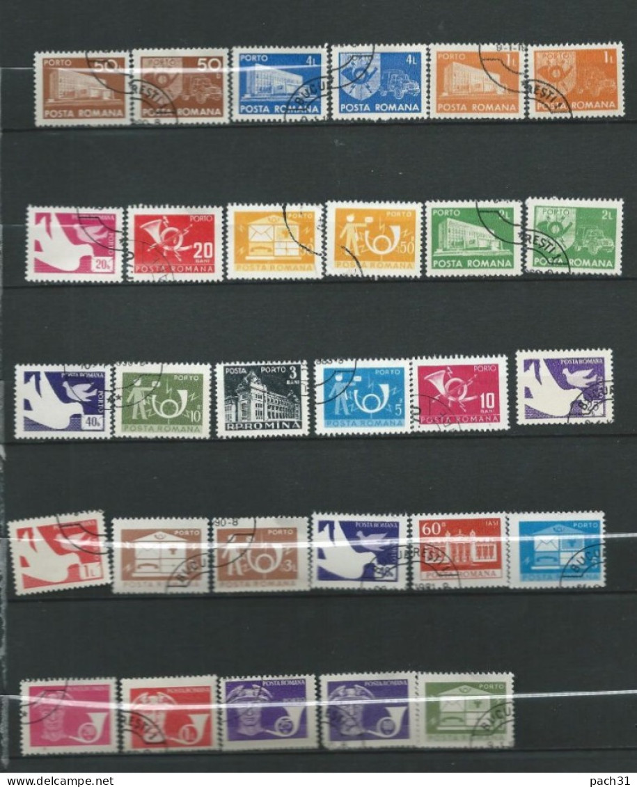 Roumanie  Lot De Timbres Oblitérés  Service - Dienstzegels