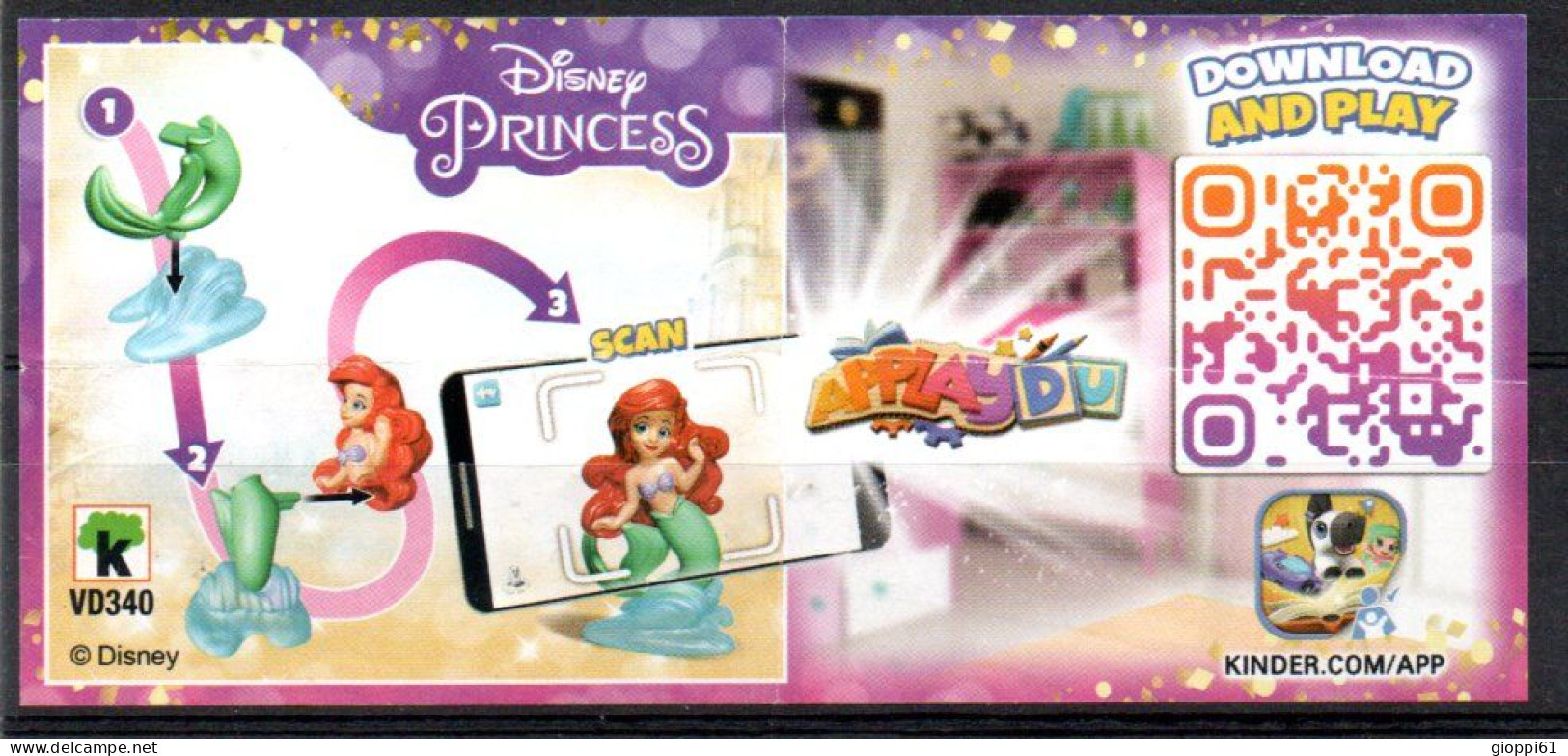 Istruzioni Kinder - Princess (Fronte E Retro) - Instrucciones