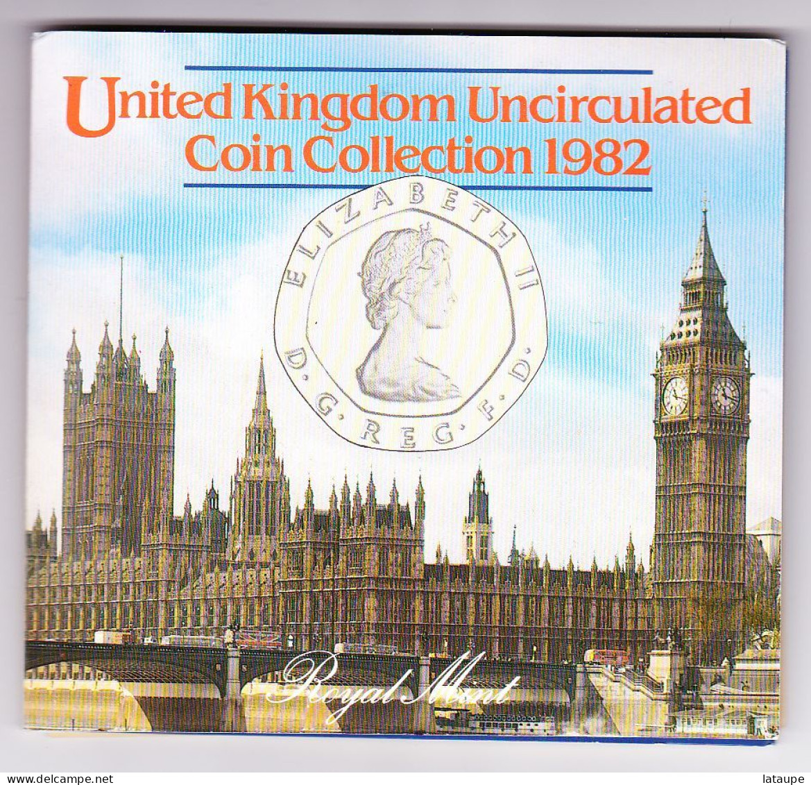 COLLECTION PIECES ROYAUME UNI 1982 - UNITED KINGDOM COIN COLLECTION 1982 - Mint Sets & Proof Sets