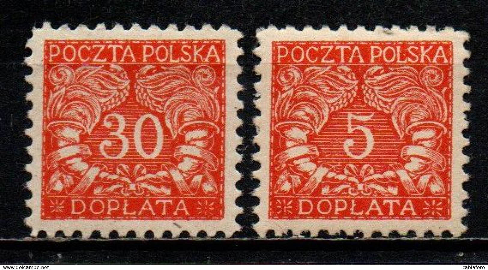 POLONIA - 1919 - Numerals Of Value - MNH - Taxe