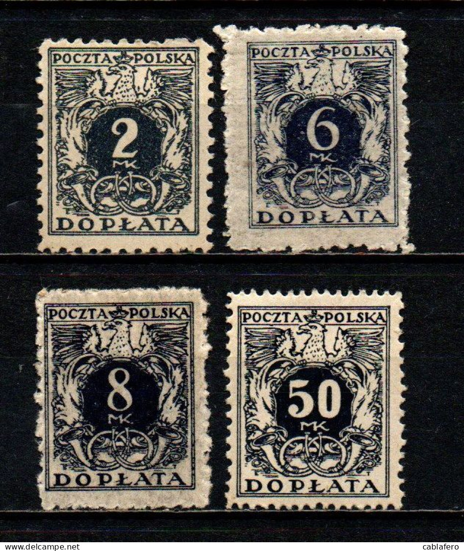 POLONIA - 1919 - Numerals Of Value - MH - Strafport