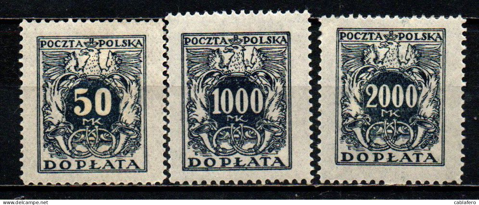 POLONIA - 1923 - Numerals Of Value - MH - Impuestos