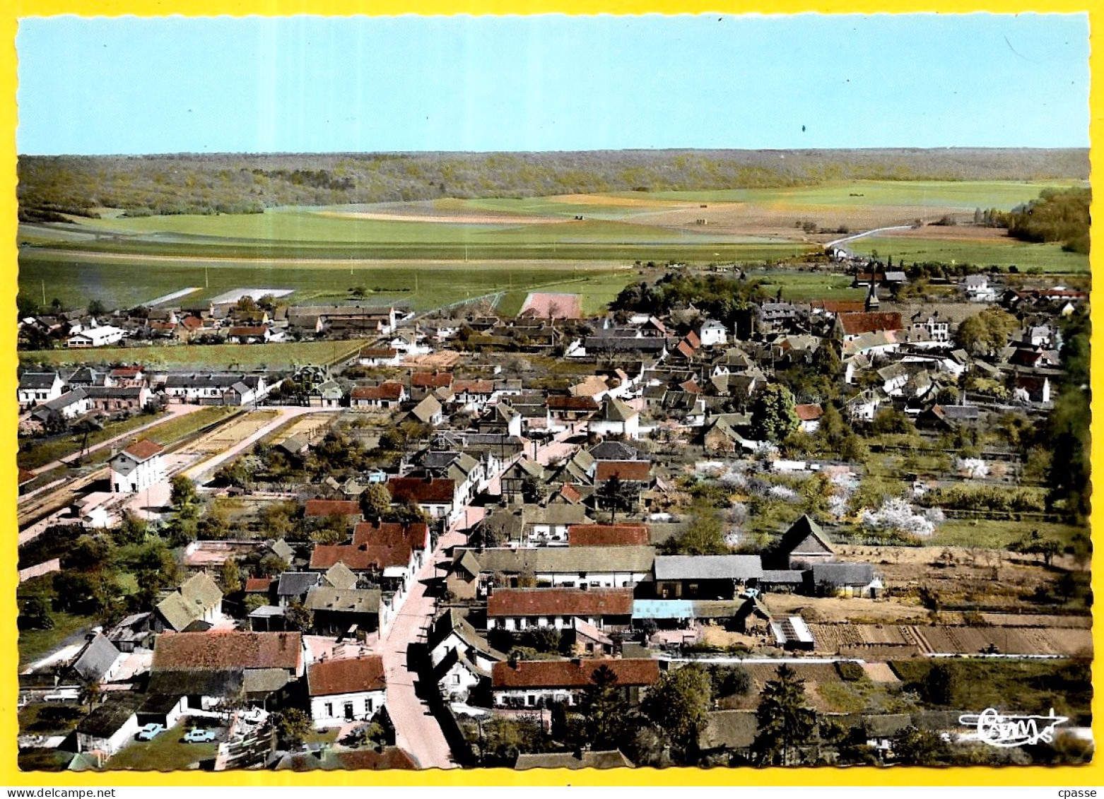 CPSM 27 MARCILLY-sur-EURE - Vue Générale Aérienne - Marcilly-sur-Eure