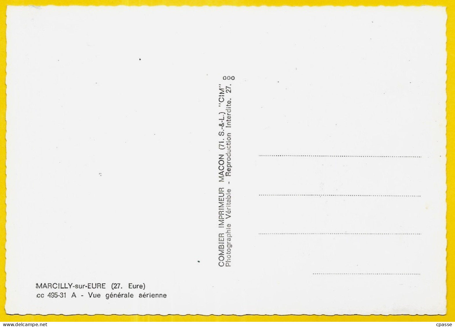 CPSM 27 MARCILLY-sur-EURE - Vue Générale Aérienne - Marcilly-sur-Eure