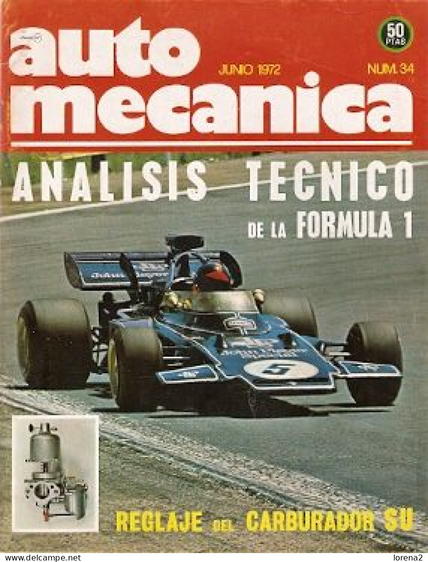 Revista Automecánica Nº 34. Junio De 1972. Automec-34 - [1] Fino Al 1980