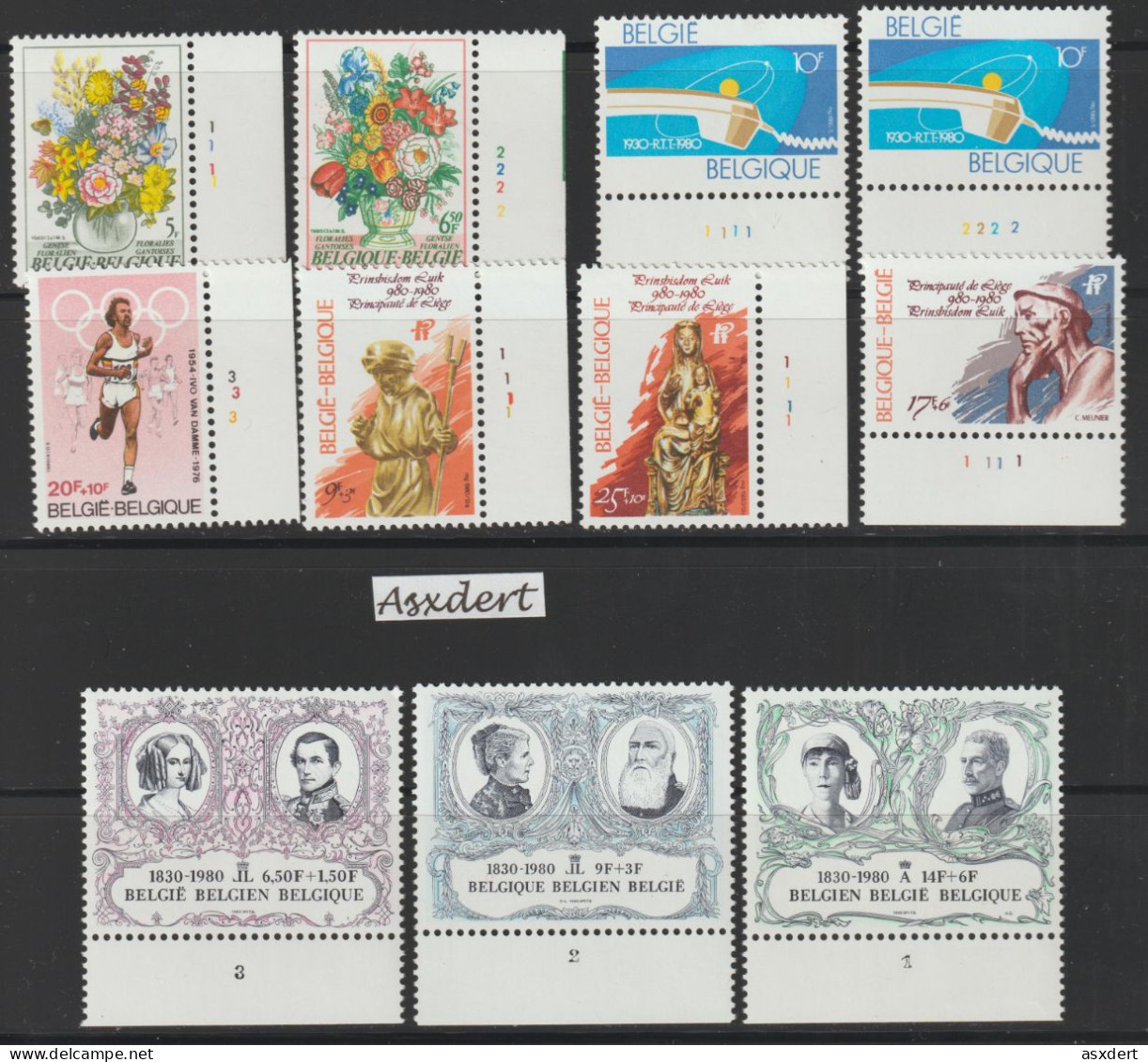 België - Belgique -  Plaatnummers 1980 / Postfris / Neuf - 1971-1980