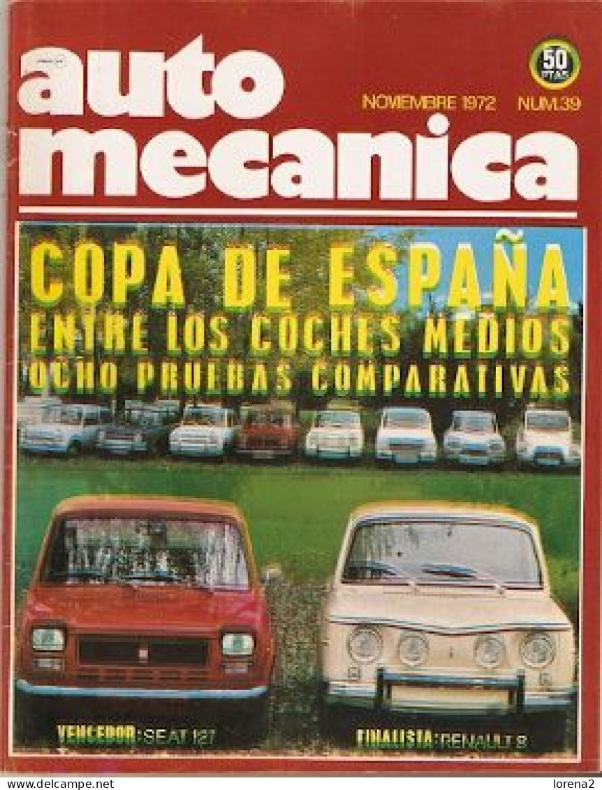 Revista Automecánica Nº 39. Noviembre De 1972. Automec-39 - [1] Fino Al 1980