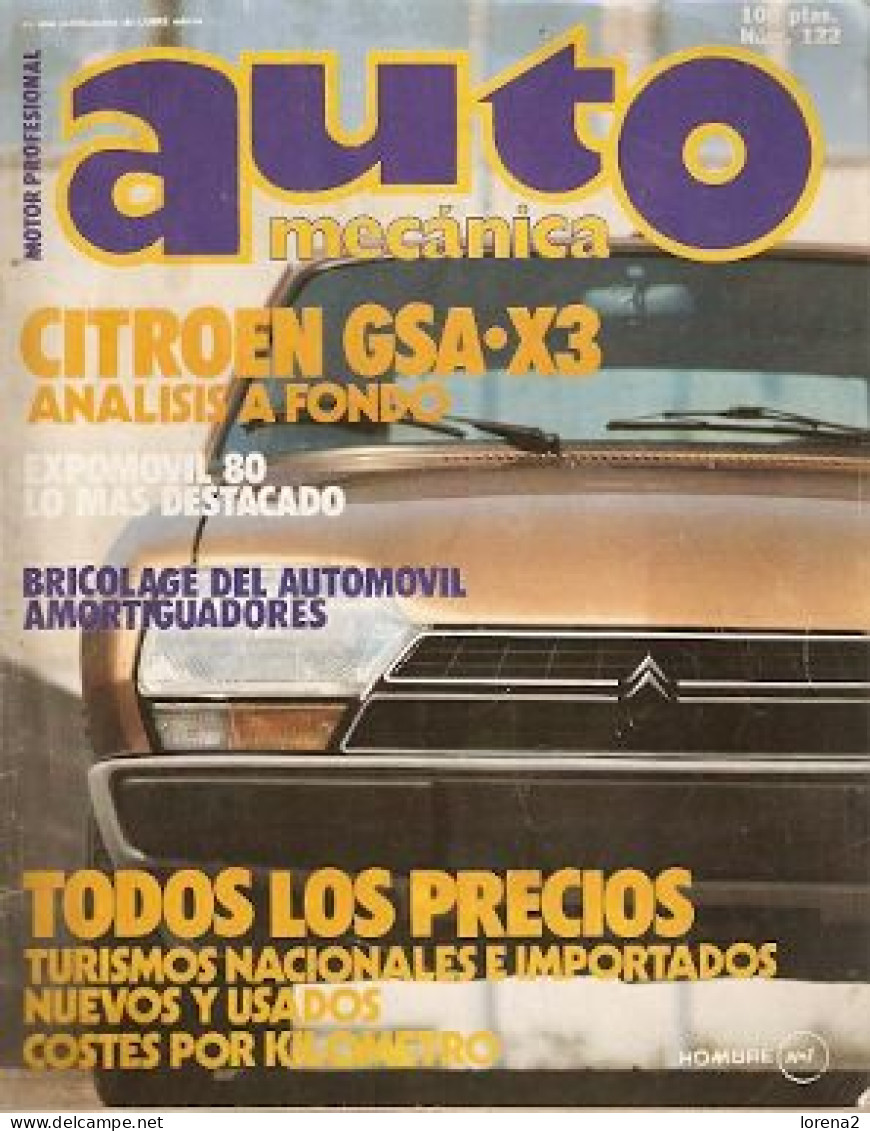 Revista Automecánica Nº 122. Mayo De 1980. Automec-122 - [1] Jusqu' à 1980