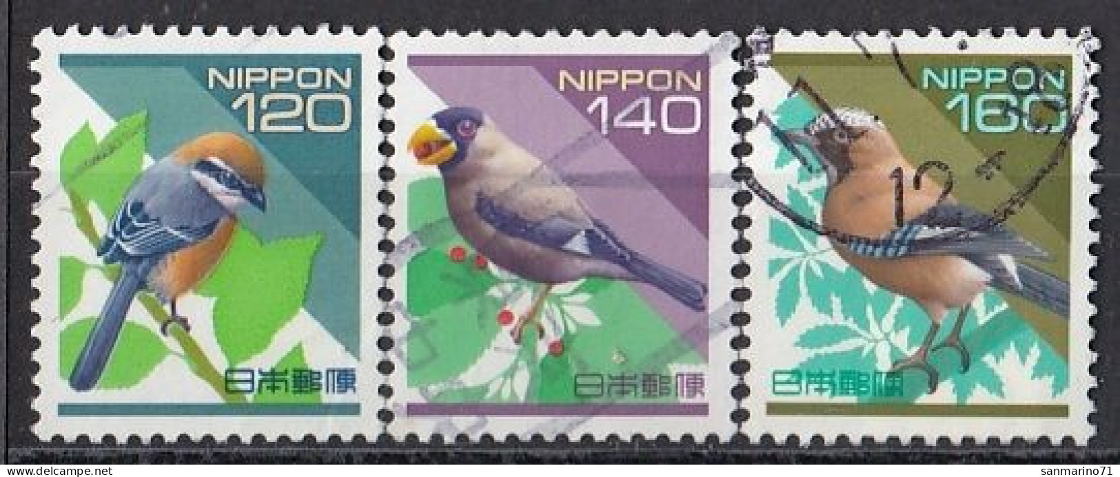 JAPAN 2533-2535,used,birds - Usados