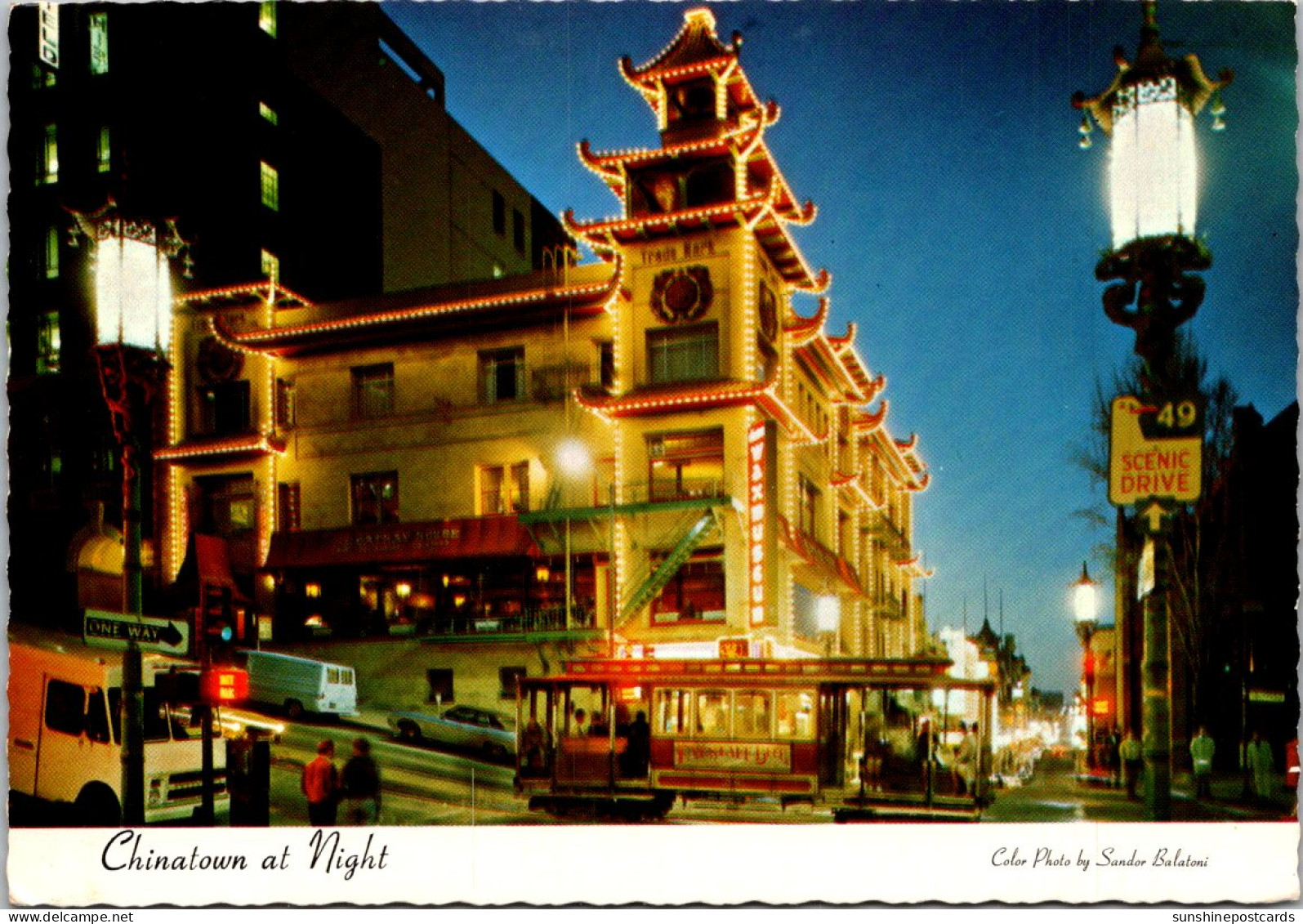 California San Francisco Chinatown At Night 1983 - San Francisco