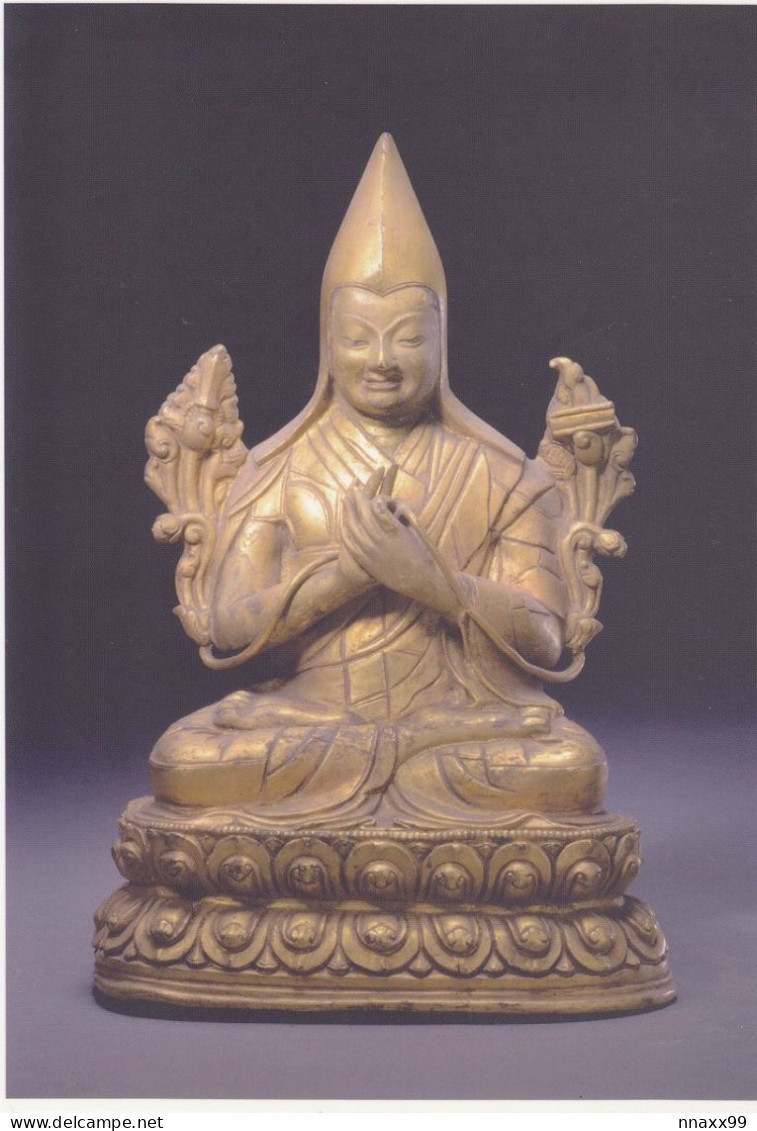 China - Gilt Copper Seated Statue Of Tsongkhapa, Exhibition Of Tibetan Buddhist Relics, Macau Art Museum - Tíbet