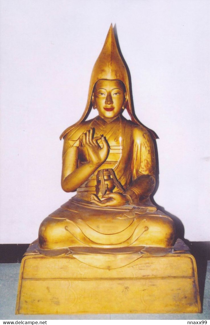 China - Gilt Copper State Of Kelsang Gyatso, Dalai Lama VII, Tibetan Buddhist Relic At Yonghe Lamasery, Beijing - Tibet