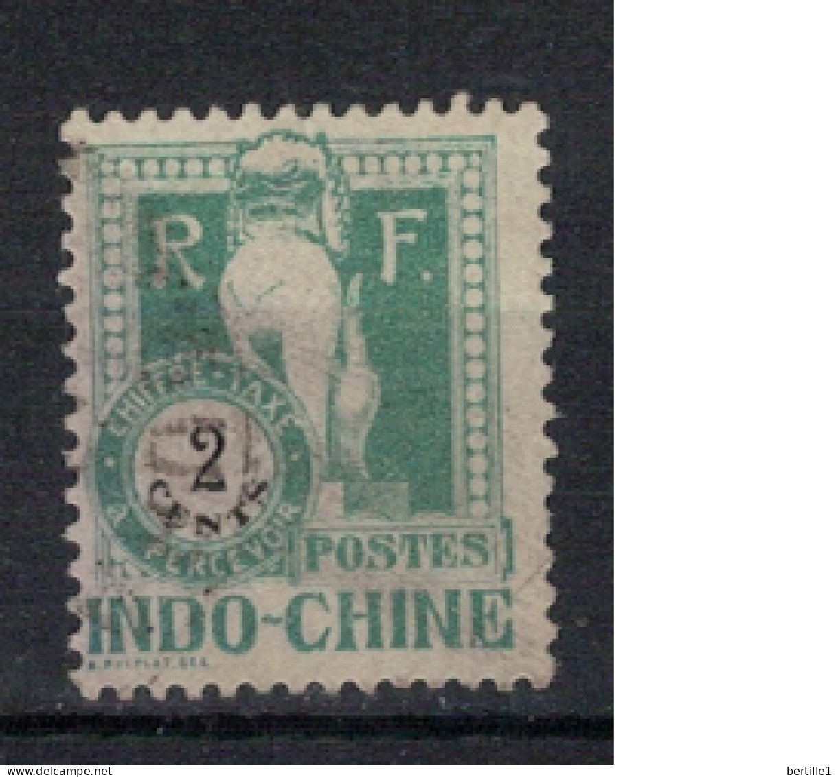 INDOCHINE           N°  YVERT  TAXE 34  ( 1 )  OBLITERE    ( OB 11/ 36 ) - Postage Due