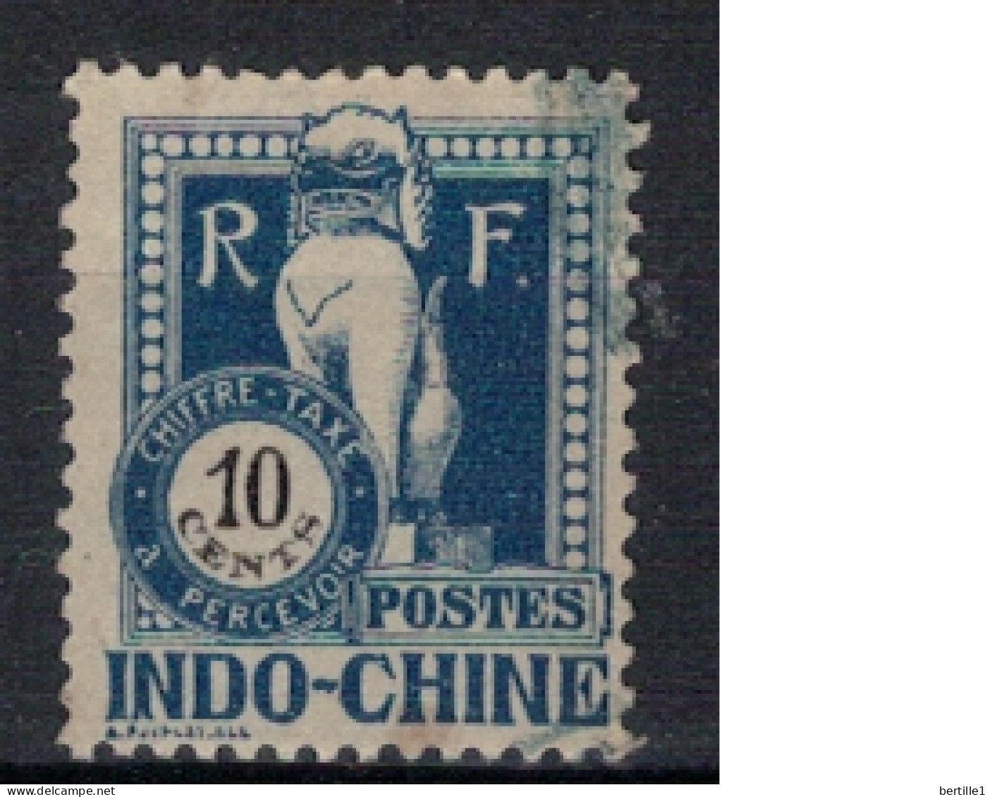 INDOCHINE           N°  YVERT  TAXE 39   OBLITERE    ( OB 11/ 36 ) - Timbres-taxe