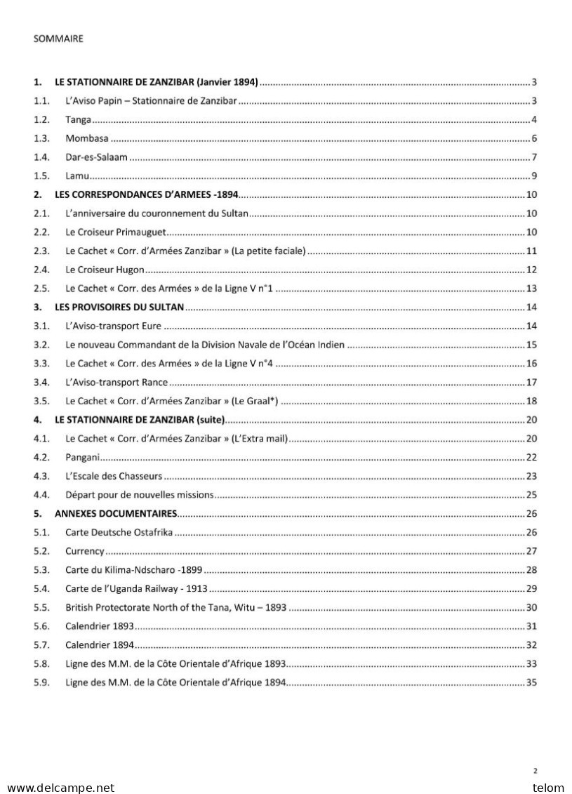 ZANZIBAR Episode 5 Et 6 -1893-94  - CORR D'ARMEES ZANZIBAR - DIVISION NAVALE DE L'OCEAN INDIEN - Lettres & Documents