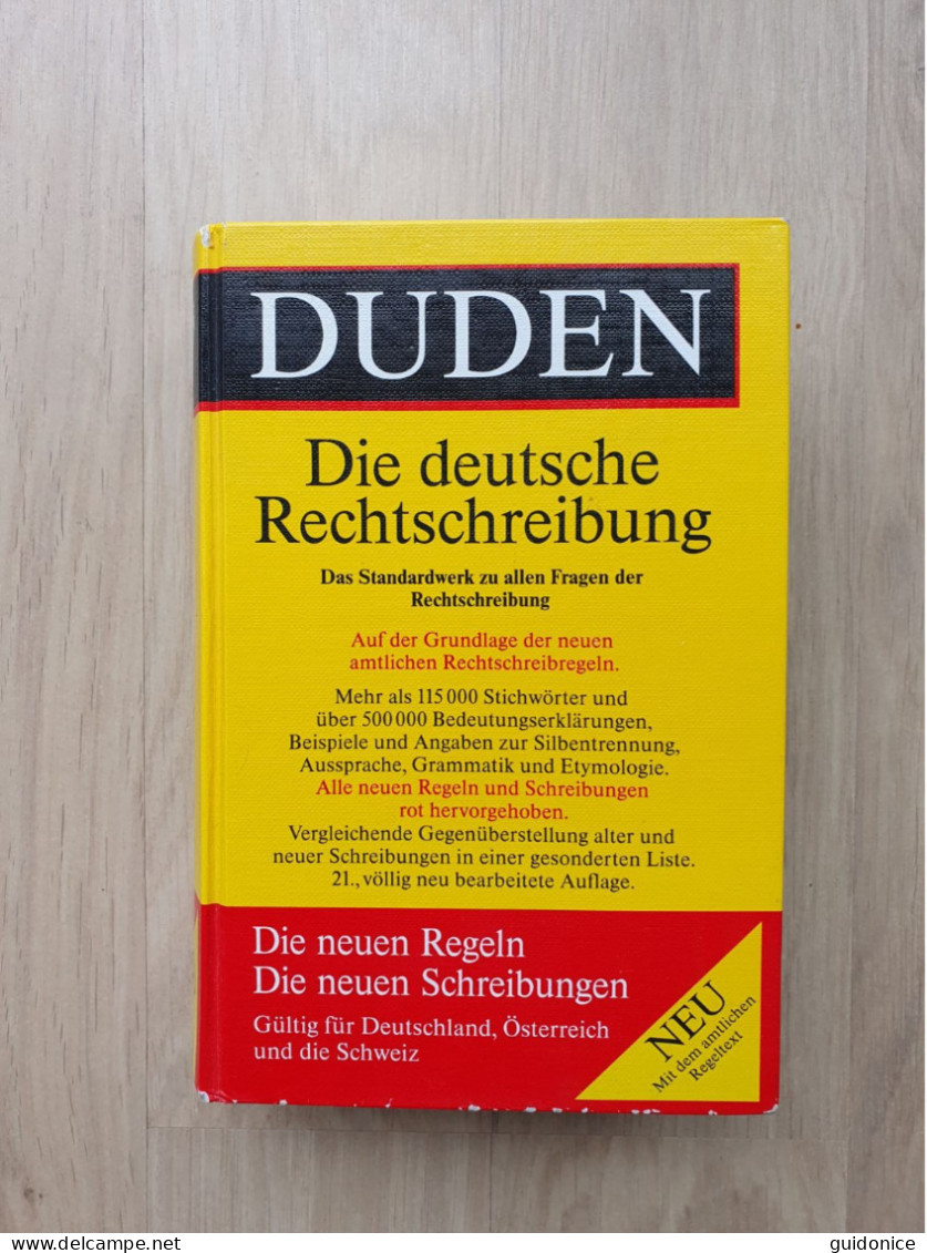 Duden - Ausgabe 1996 - 21. Auflage - Dictionnaires